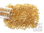 Size 6-0 Seed Beads - Transparent Lustered Pale Gold